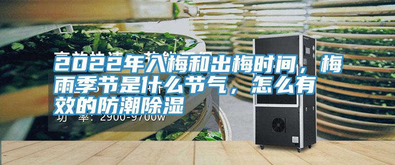 2022年入梅和出梅時間，梅雨季節(jié)是什么節(jié)氣，怎么有效的防潮除濕