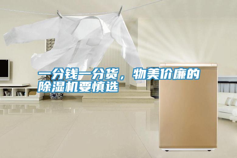 一分錢一分貨，物美價(jià)廉的除濕機(jī)要慎選