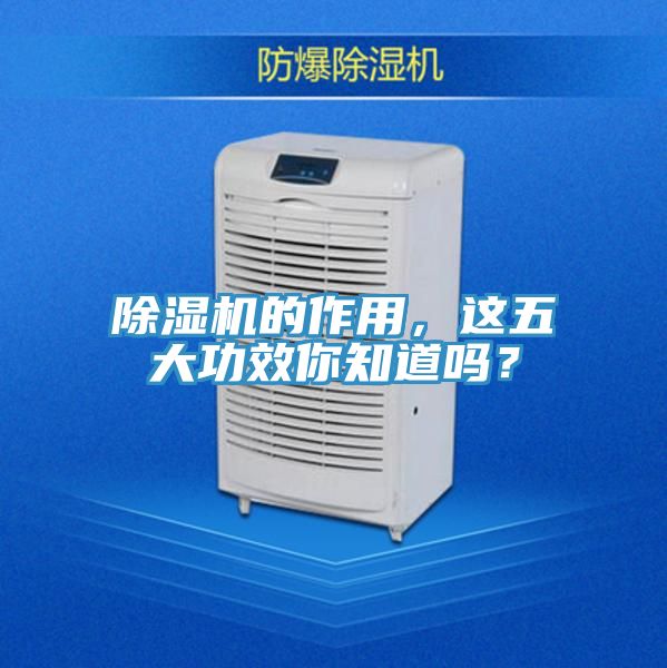 除濕機的作用，這五大功效你知道嗎？