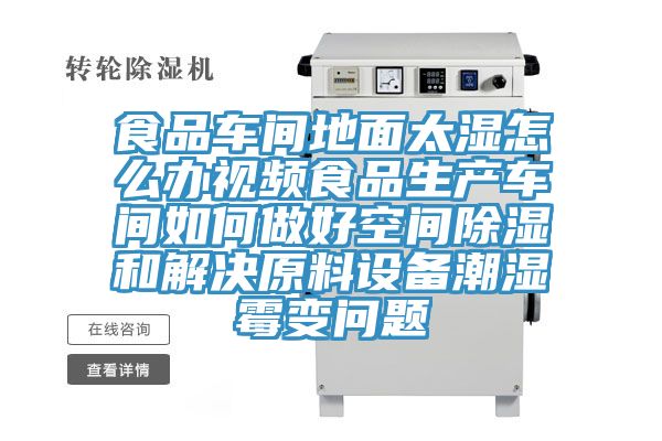 食品車間地面太濕怎么辦視頻食品生產(chǎn)車間如何做好空間除濕和解決原料設備潮濕霉變問題