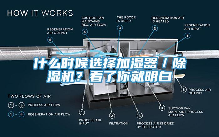 什么時候選擇加濕器／除濕機？看了你就明白